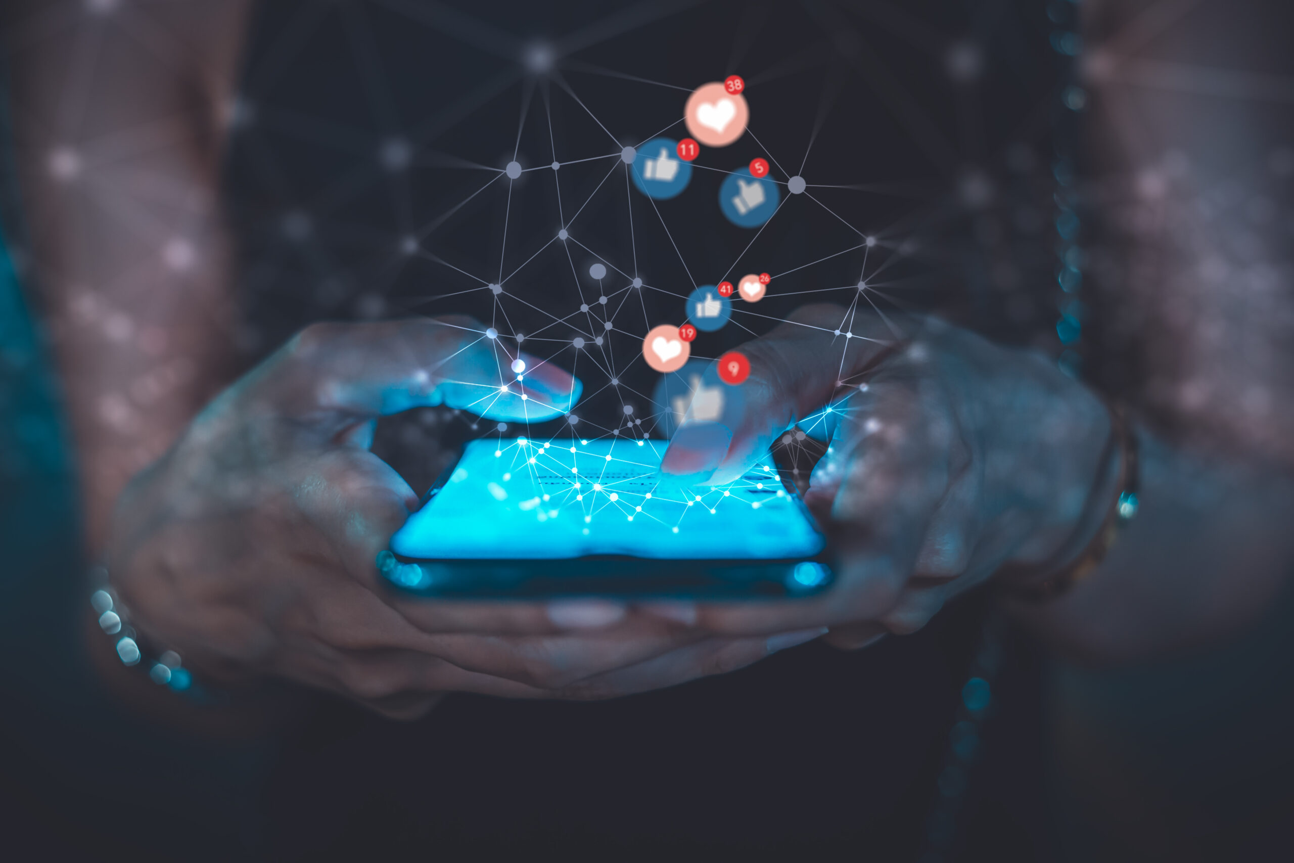 Social Media, Marketing, Digitally Generated Image